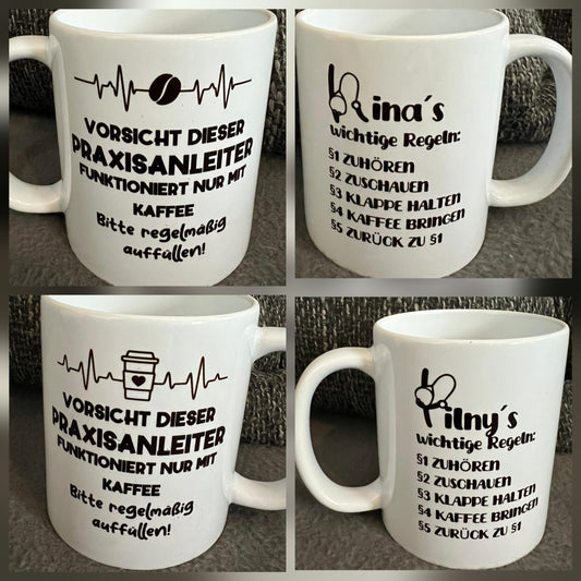 🖤 Die Geschichte Tasse Praxisanleiter