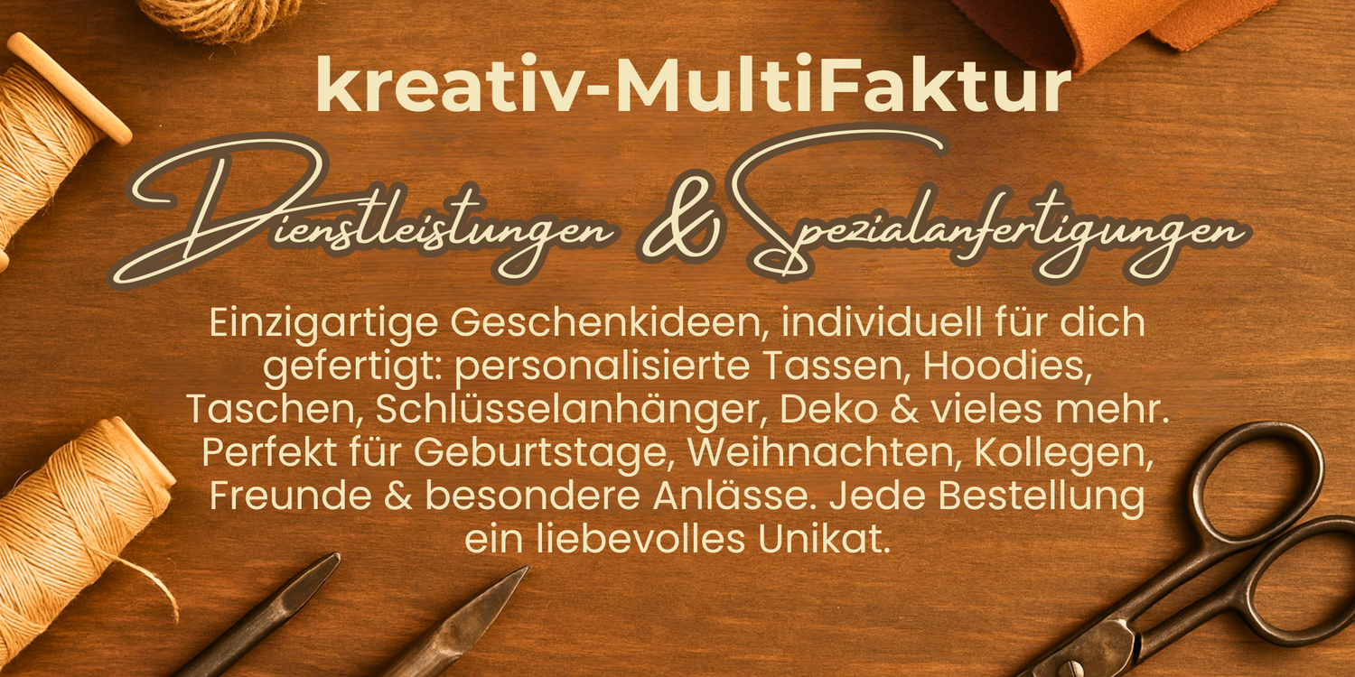 kreativ-MultiFaktur Kategorien Banner für Dienstleistungen und Sonderanfertigungen